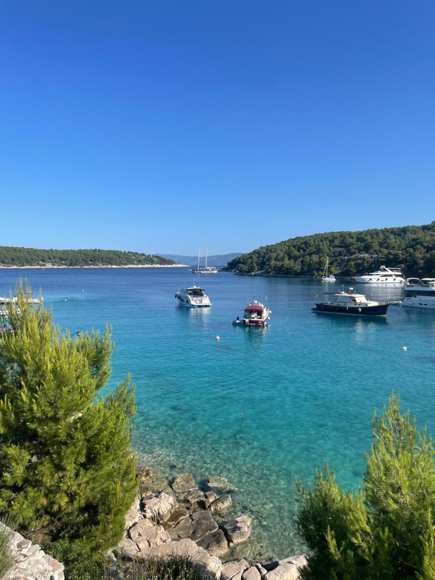 Luxury Villa Kate - In Lucice Bay With Turquoise Sea, Amazing Seaviews, And Heated Pool Milna  Luaran gambar