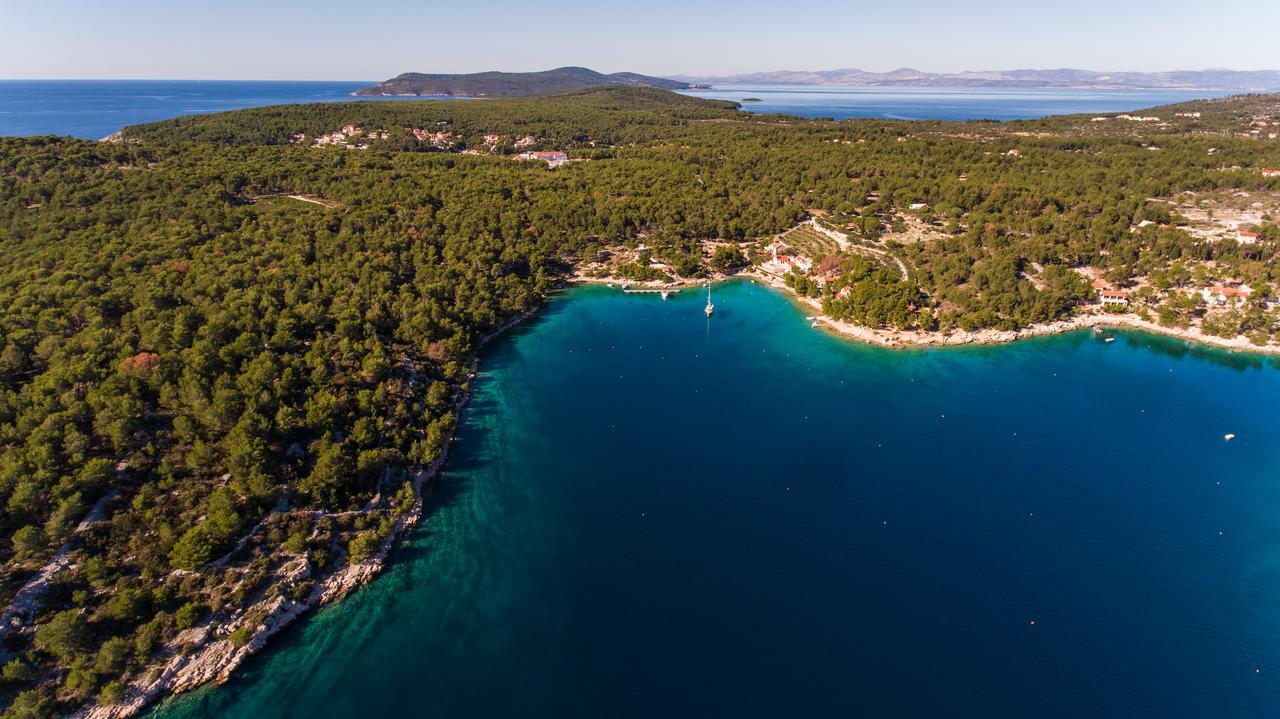 Luxury Villa Kate - In Lucice Bay With Turquoise Sea, Amazing Seaviews, And Heated Pool Milna  Luaran gambar